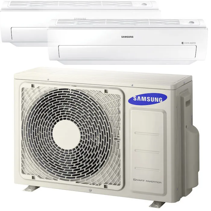 Condizionatori Samsung AR09HSFSBWKNET+AR12HSFSBWKNET DUAL SPLIT 9000 + 12000 BTU in offerta e a rate. Prezzo chiavi in mano.